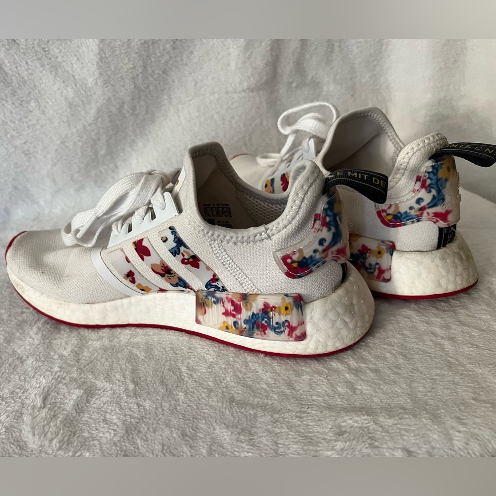 Adidas Women's Originals NMD_R1 Sneakers Ftw White/ Bold Pink/ Legend Ink
